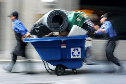 Van loaded with household items ready for disposal